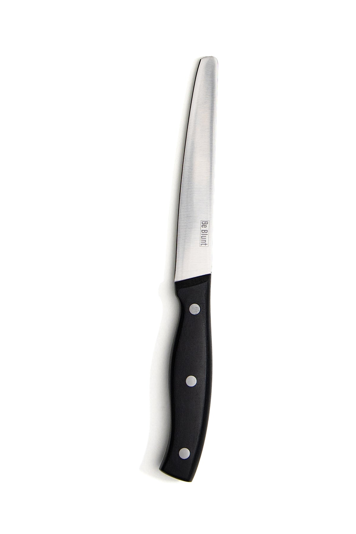 Premium Grade Round Tipped Safer Kitchen Knives (set of 4) Black Pakka ...