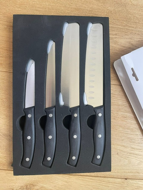 Premium Grade Round Tipped Safer Kitchen Knives (set of 4)